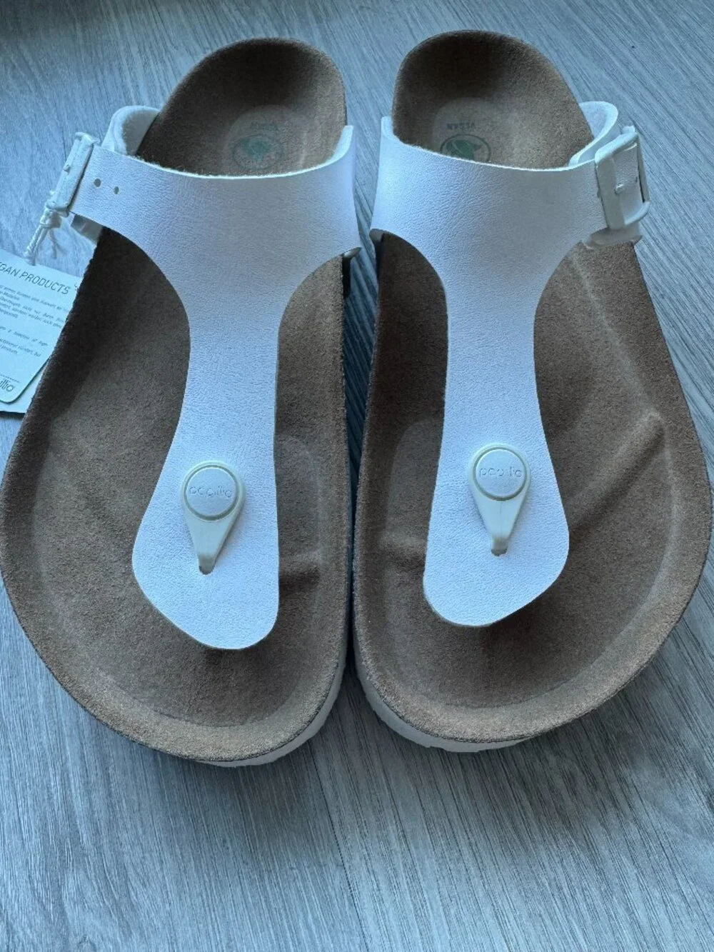 Birkenstock Gizeh Platform Vegan Sandals – White – Size EU 38 (US 7–7.5) - Picture 6 of 15